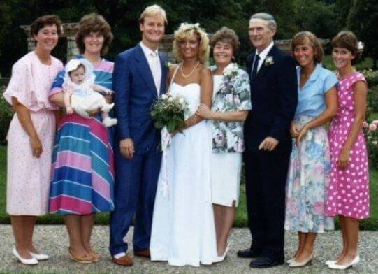JoAnne Doocy family at Steve Doocy and Kathy Gerrity wedding in 1986.